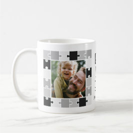 Bester Vater je Puzzle Fotos Rahmen Kaffeetasse