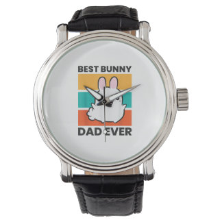 Bester Vater je Rabbit niedlicher Hase Armbanduhr