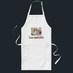 Bester Vater je Retro-Text-Foto Lange Schürze<br><div class="desc">Diese Foto-Schürze ist ein perfektes Geschenk für Papa! Das Design besteht aus einem Foto mit abgerundeten Ecken und Retrotext "bester Papa je". Personalisieren Sie sich mit einem Foto der Kinder.</div>