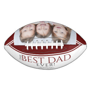 Bester Vater je Rot Modernes Vatertagsfamilie Foto Football