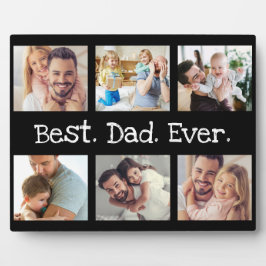 Bester Vater je sechs Fotomaterial in Schwarzweiß Fotoplatte