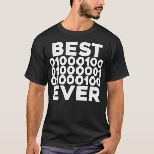 Bester Vater je Shirt Binary Code Vathers Day Code