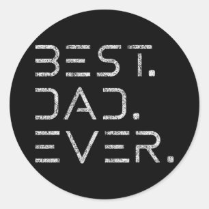 Bester Vater je Shirt Moderner Entwickler-Programm Runder Aufkleber