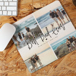 Bester Vater je Skript 4x Foto Mousepad<br><div class="desc">Bester Vater je! Erstellen Sie mit dieser einfachen 4-Bild-Vorlage Ihr eigenes, ganz spezielles Keepake-Mauspad für Papa. Laden Sie einfach vier Ihrer Lieblingsbilder hoch und passen Sie die Nachricht und den Namen/die Namen/n an.</div>