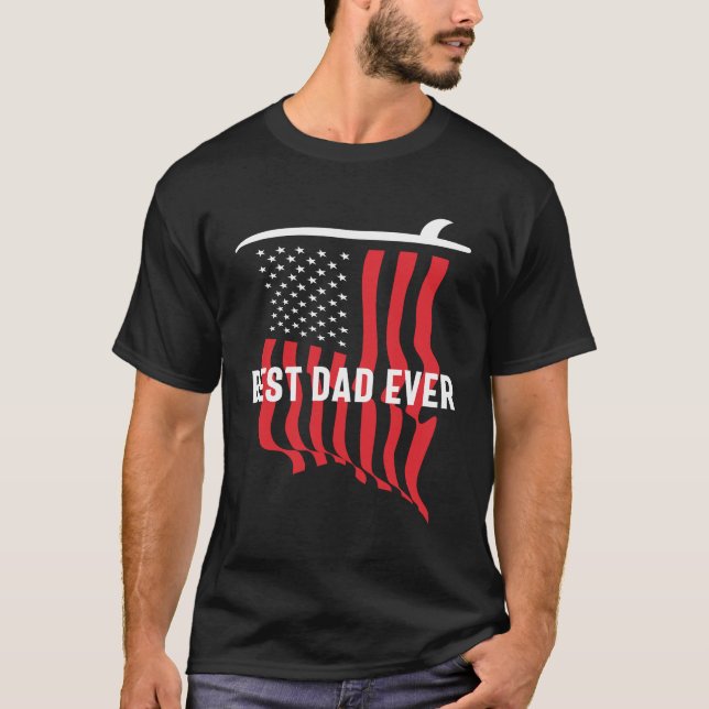 Bester Vater je - Surfer Edition T-Shirt (Vorderseite)