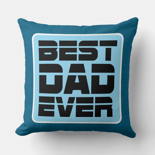 Bester Vater je T - Shirt Kissen (Vorderseite)