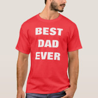 Bester Vater je T - Shirt - Rot-Weiß-T-Shirts