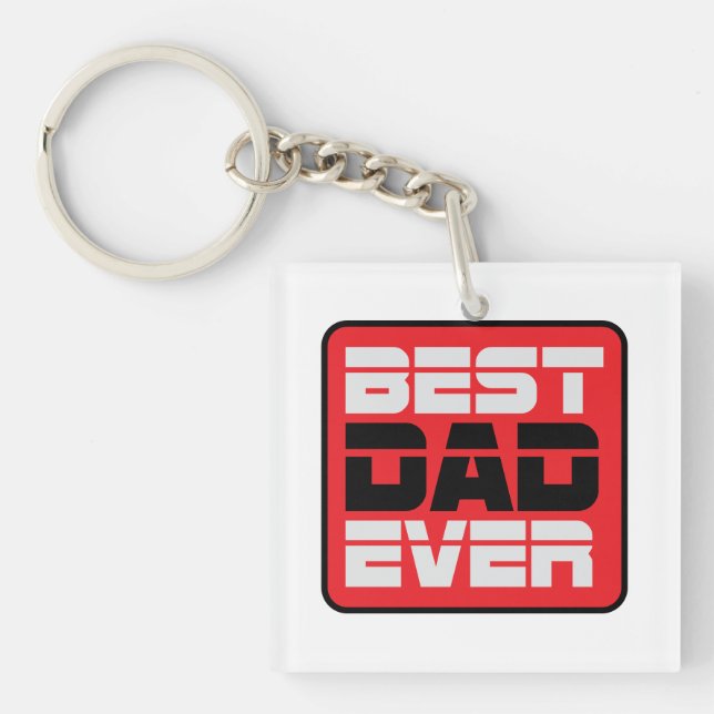 Bester Vater je T - Shirt Schlüsselanhänger (Vorderseite)