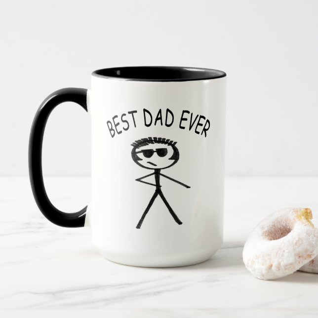 Bester Vater je Tasse (Mit Donut)