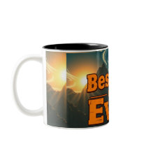 Bester Vater je Tasse - Retro Bergwelt Geschenk