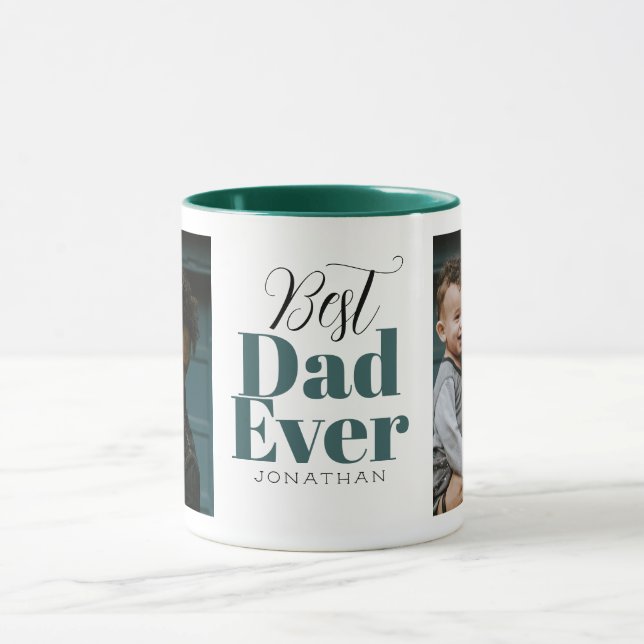 Bester Vater je Typografie individuell angepasst Tasse (Zentrum)