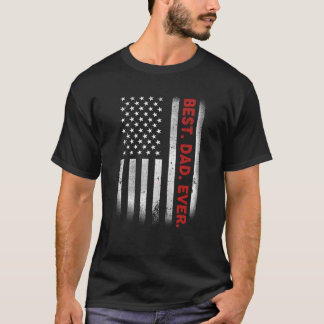 Bester Vater je US-amerikanische Flagge für Vatert T-Shirt