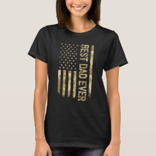Bester Vater je US-amerikanischer Flaggenvater T-Shirt