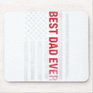 Bester Vater je USA Flag Amerikaner 1. Time Daddy Mousepad