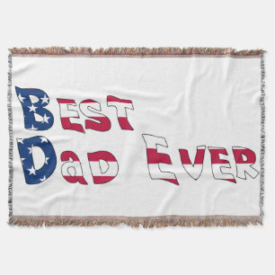 Bester Vater je USA-Flagge Decke