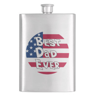 Bester Vater je USA-Flagge Flachmann