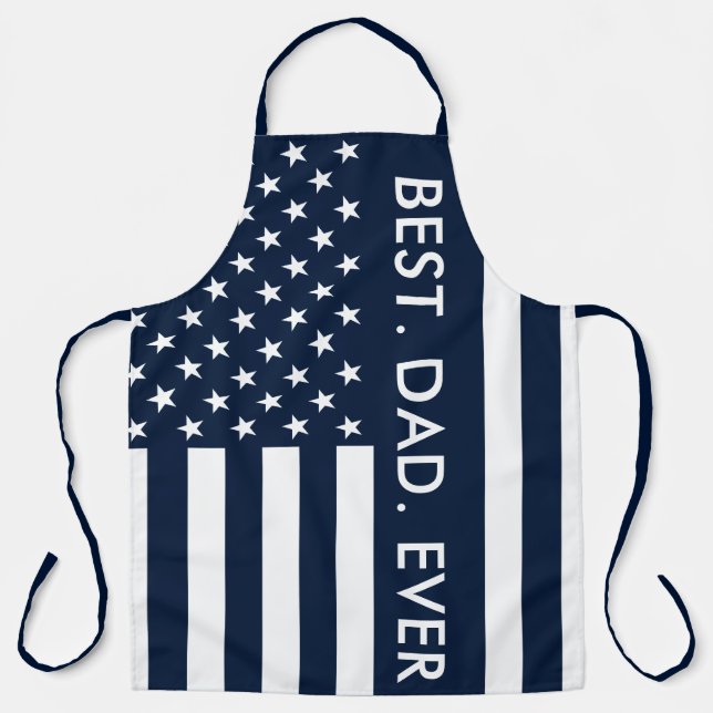 Bester Vater je USA-Flagge Schürze (Vorderseite)