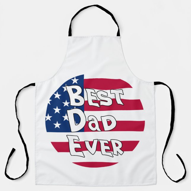 Bester Vater je USA-Flagge Schürze (Vorderseite)