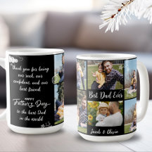 Bester Vater je Väter Tag Foto Collage Tasse