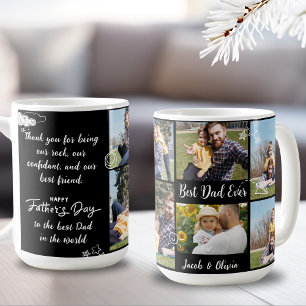 Bester Vater je Väter Tag Foto Collage Tasse