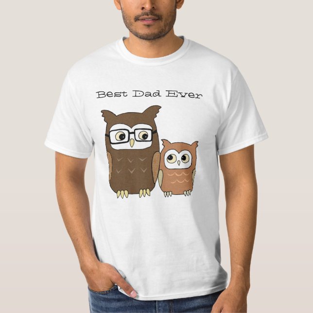 Bester Vater je Vater und Kindervater T-Shirt (Vorderseite)