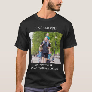Bester Vater je Vatertag Benutzerdefinierter Foto- T-Shirt