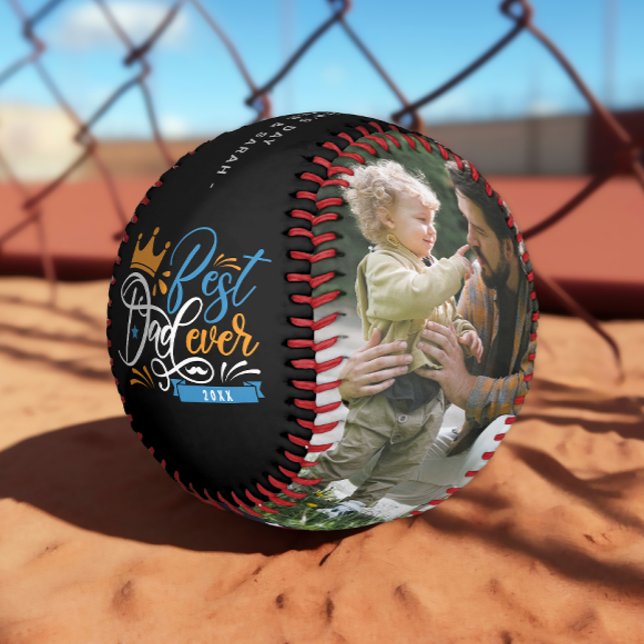 Bester Vater je | Vatertag Foto Baseball (Von Creator hochgeladen)