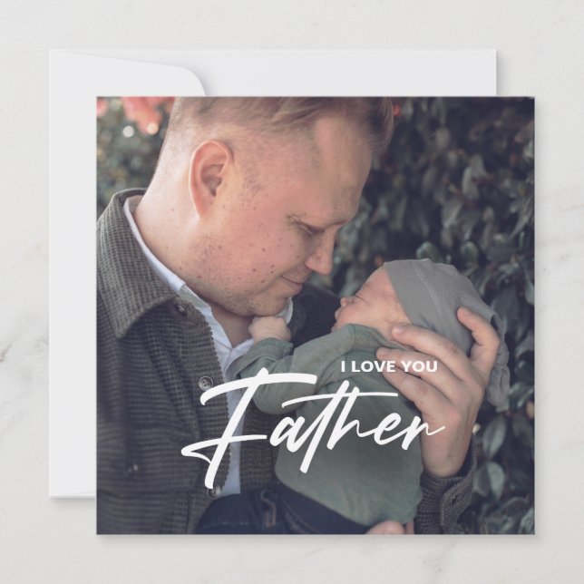 Bester Vater je | Vatertag Foto Gift Magnet (Vorderseite)