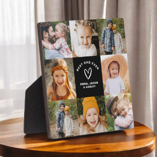 Bester Vater je Vatertag FotoCollage Fotoplatte