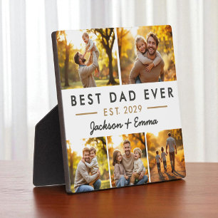 Bester Vater je Vatertag FotoCollage Fotoplatte