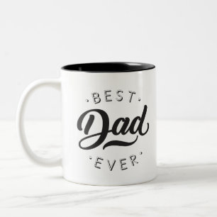Bester Vater je Vatertag Geschenk Glückwunsch Vate Zweifarbige Tasse
