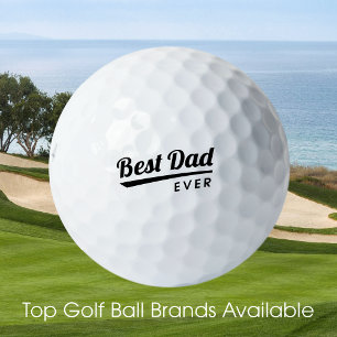 Bester Vater je Vatertag Geschenk Schwarz Golfball