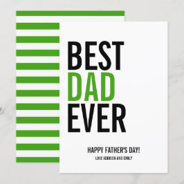 Bester Vater je Vatertag Karte