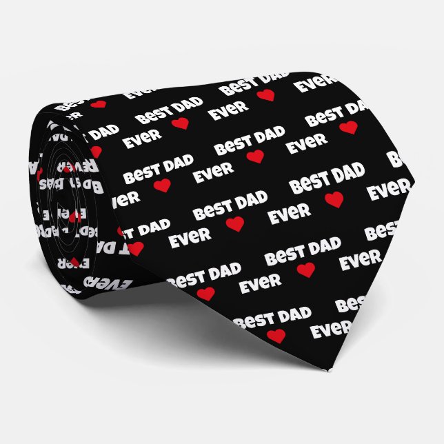 Bester Vater je Vatertag Neck Tie Krawatte (Gerollt)