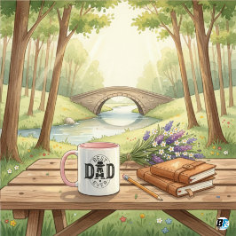 Bester Vater je, Vatertag Sonderaufkleber Tasse