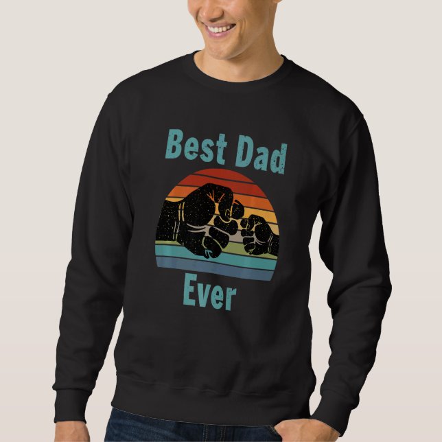 Bester Vater je Vatertag Sweatshirt (Vorderseite)