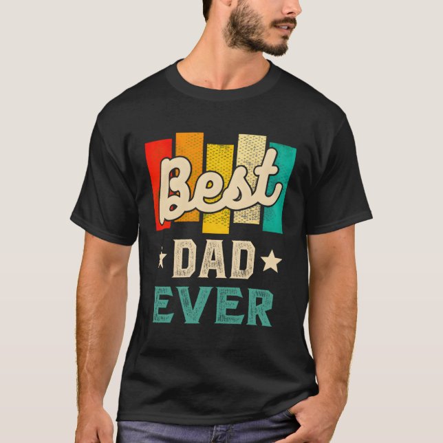Bester Vater je Vatertag T-Shirt (Vorderseite)