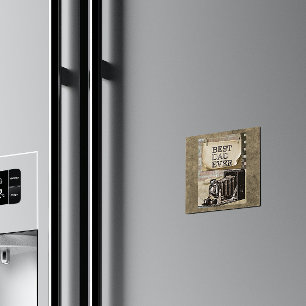 Bester Vater je Vintag Camera Vatertag Antike Magnet