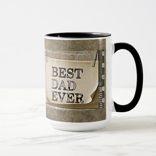 Bester Vater je Vintag Camera Vatertag Antike Tasse (Rechts)