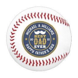 Bester Vater je Vintag Retro Abzeichen Vatertag Baseball