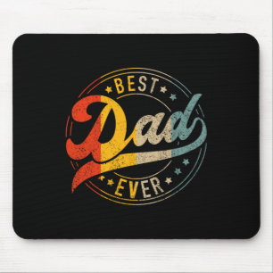 Bester Vater je Vintage Farben Retro Väter Tag Bir Mousepad