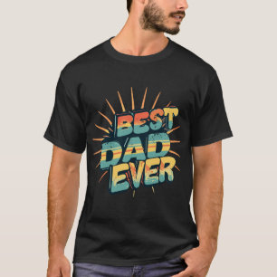 Bester Vater je Vintager Retro-Sonnenuntergang T-Shirt