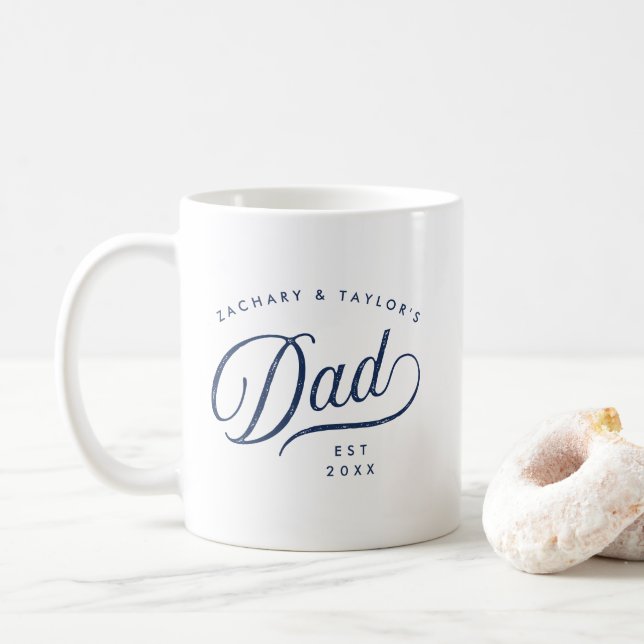 Bester Vater je Vollständiges Foto und Personalisi Kaffeetasse (Mit Donut)