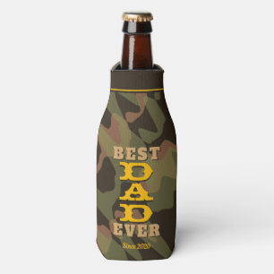 Bester VATER je Wald Camouflage Foto Flaschenkühler