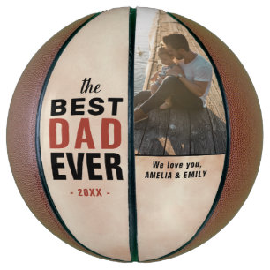 Bester Vater je Wasserfarbe Foto Basketball