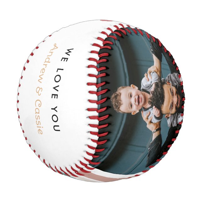 Bester Vater je Wir Liebe dich Baseball (Schrägansicht)