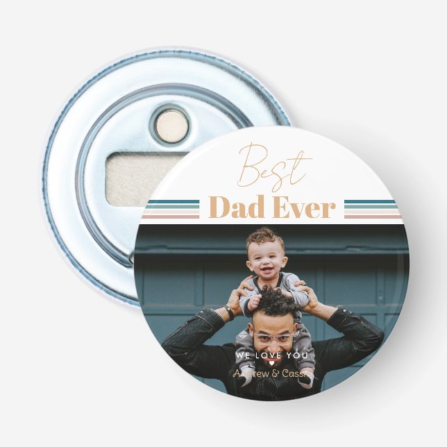 Bester Vater je Wir Liebe dich Flaschenöffner (Vorderseite)