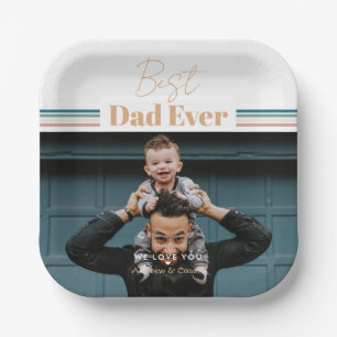 Bester Vater je Wir Liebe dich Pappteller