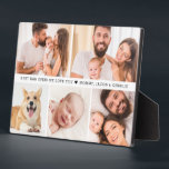 Bester Vater je! Wir Liebe Sie Geschenk für Ihr Fo Fotoplatte<br><div class="desc">Geben Sie ein besonderes Geschenk mit dem "Besten Vater aller Zeiten! Wir Liebe Sie Foto Collage Easel Plaque". Dieses charmante Foto Plaque besticht durch eine Collage Ihrer Lieblingsfotos und ist somit ein einzigartiger und herzlicher Sake. Dieses personalisierte Geschenk eignet sich perfekt für die Präsentation von Erinnerungen, die in der Erinnerung...</div>