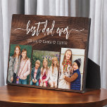 Bester Vater je - Wood Vatertag FotoCollage Fotoplatte<br><div class="desc">Feiern Sie Ihren Vater mit dem "Besten Vater je" Foto Collage Plaque, eine herzliche Hommage an den Mann, der die Welt für Sie bedeutet. Diese wunderschön gestaltete Plakette besticht durch eine hochwertige, individuell gestaltbare Collage aus Foto, in der Sie wertvolle Erinnerungen und besondere Momente vorstellen können. Die Collage ist elegant...</div>